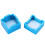 Portagesso mini in alluminio per punta di stecca-3x3x3cm Blu 14