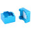 Portagesso mini in alluminio per punta di stecca-3x3x3cm Blu 3