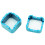 Aluminum Portable Mini Cue Tip Chalk Holder Billiard Pool Chalks Carrier Case (Blue) 4