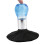Pennello spolverino per collo e viso 136g blu per barbieri 5