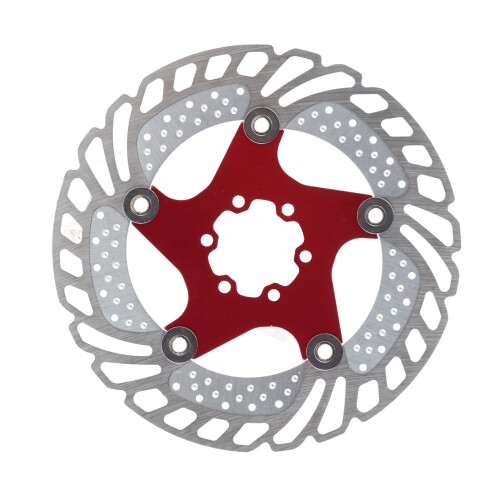 Disque flottant 180 mm rouge acier inoxydable 7075AL 2