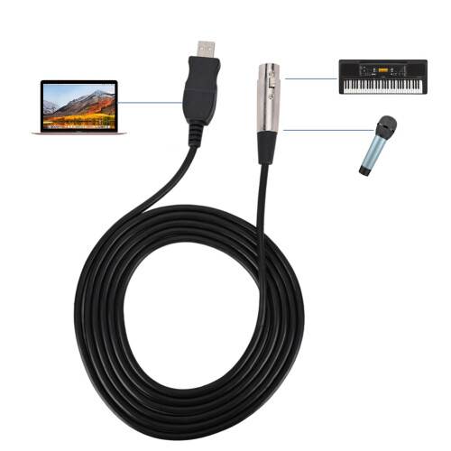 Cavo AY12 USB a XLR per microfono 2,8 m Nero 2