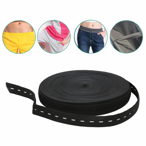 Bande élastique, largeur 2 cm, 30 yards, 1 rouleau, noir