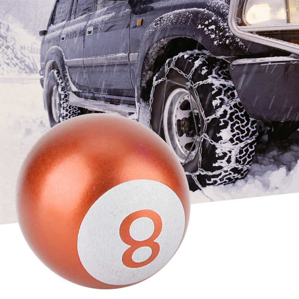4Pcs Aluminum Motorcycle Car Truck 8-Ball Tire Air Valve Stem Caps Wheel Dust Covers Orange 8411322524235