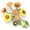 Broche tournesol pour revers - fleur en alliage 13