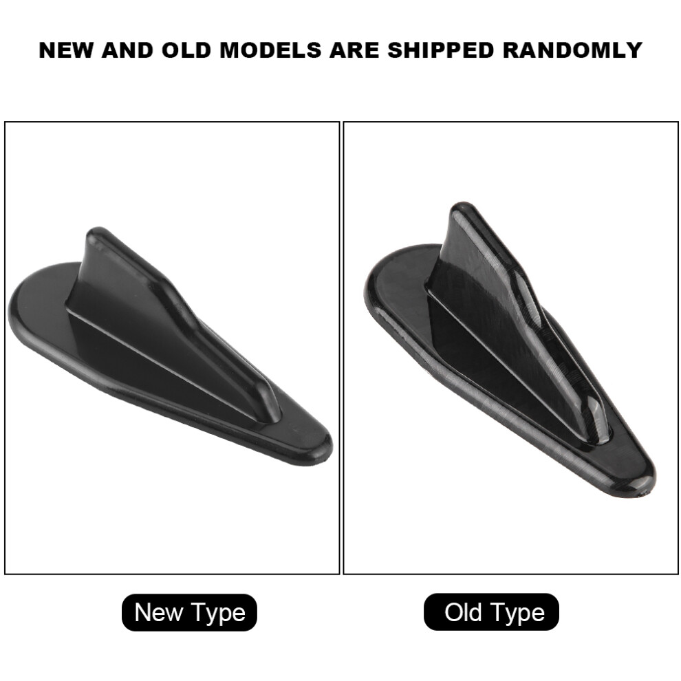 10Pcs Universal Style Car Roof Shark Fin Spoiler Wing Kit Vortex Generator Black 8711322524137