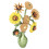 Broche tournesol pour revers - fleur en alliage 16