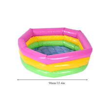 Aufblasbarer kleiner Pool mit Regenbogen-Weltraum-Spielzeug, Sandtisch und Angelausrüstung