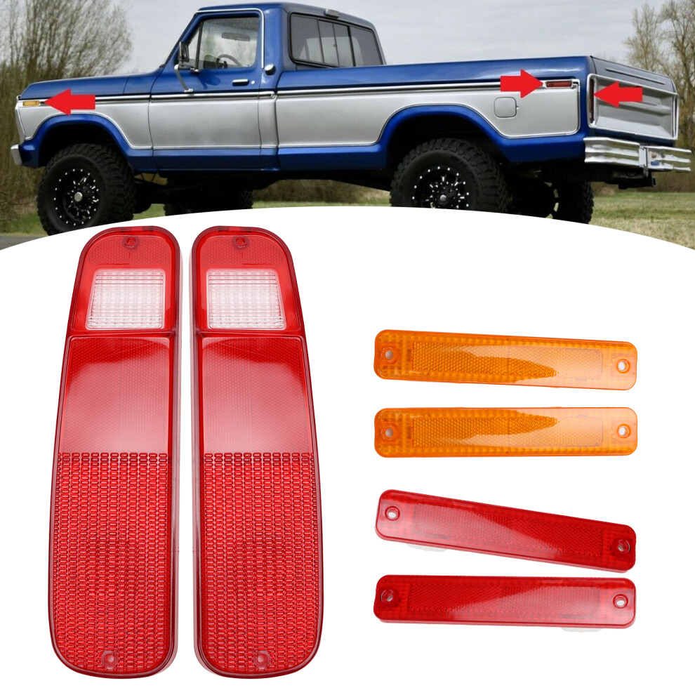 6Pcs Tail And Side Mudguard Kit 2Â74F Replacement For Ford Econoline Van 1975Â1991 Light 8791322524672