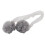 Boule décorative florale: gris, D11cmxL80cm, 27 g 2