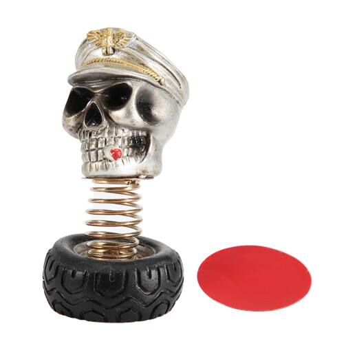 Swing Waving Human Skull Car Interior Decoration Dashboard Ornament Decor Accessories 1