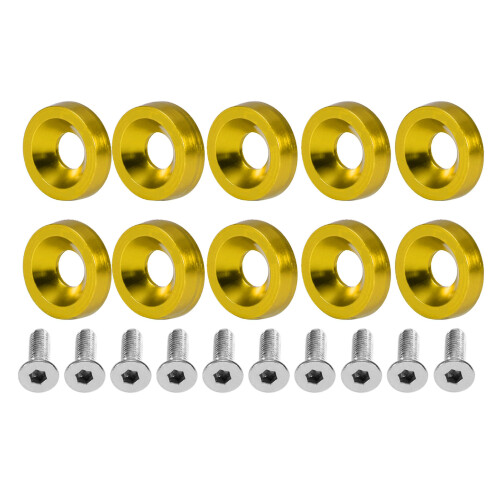 Kit de boulons à joint M6, Ø 19 mm, 10+10 pièces, doré 1