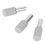 Set di supporti per mensole, lunghezza 25 mm, Ø 5 mm, 20 pezzi, Metallo+Plastica 7