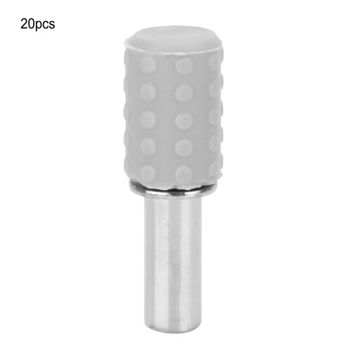 Set di supporti per mensole, lunghezza 25 mm, Ø 5 mm, 20 pezzi, Metallo+Plastica 1