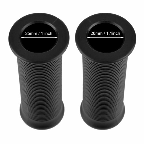 Paire de poignées TPU 25mm/28mm universelles, 110 g, noir 2