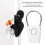 Alarme compacte de poignée de porte 120dB, 3xAAA, ABS blanc 6