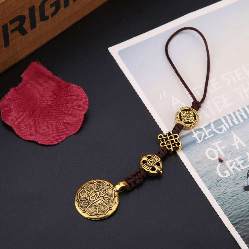 Natural Hand Carved Chinese Taiji-Bagua Lucky Amulet Pendant Necklace(S) 5011322527798