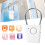 Alarme compacte de poignée de porte 120dB, 3xAAA, ABS blanc 5