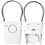 Alarme compacte de poignée de porte 120dB, 3xAAA, ABS blanc 3
