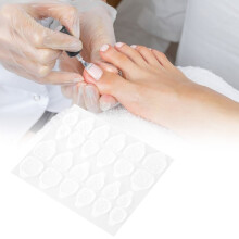 10 Sheets Transparent Double Sided Adhesive Tapes Toenail Toe Nail Sticker for Fake Faux Nails