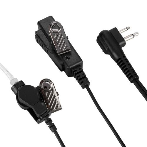 Écouteur-radio M Head avec PTT, câble de 140 cm, noir 2