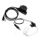 Auricolare Air Duct K head 90 cm / 80 cm Nero PTT 15
