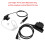 Auricolare Air Duct K head 90 cm / 80 cm Nero PTT 16