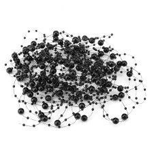Chaîne de perles artificielles noires de 10 m 32.8 ft DIY
