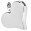 Allarme a forma di cuore da 130 dB, argento, 3xAG13, 10 cm 16
