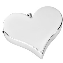 Allarme a forma di cuore da 130 dB, argento, 3xAG13, 10 cm