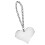 Allarme a forma di cuore da 130 dB, argento, 3xAG13, 10 cm 13