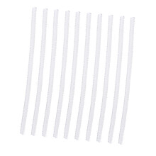 10 pezzi Regolatori di taglia per anelli (3,5 mm) PVC trasparente