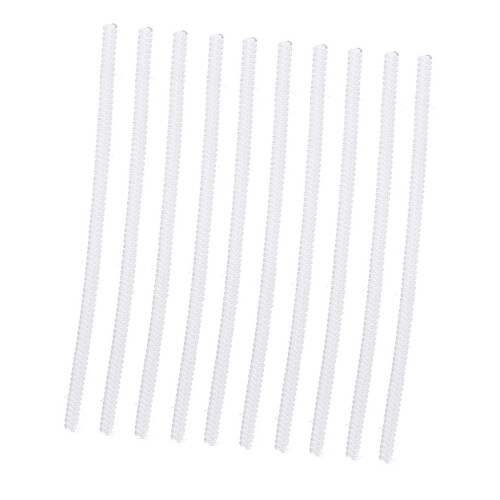 10 pezzi Regolatori di taglia per anelli (3,5 mm) PVC trasparente