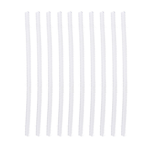 10 pezzi Regolatori di taglia per anelli (3,5 mm) PVC trasparente 1