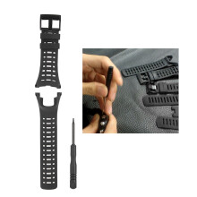 Ambit1/2/3 bracelet de montre en caoutchouc noir 31 g, durable