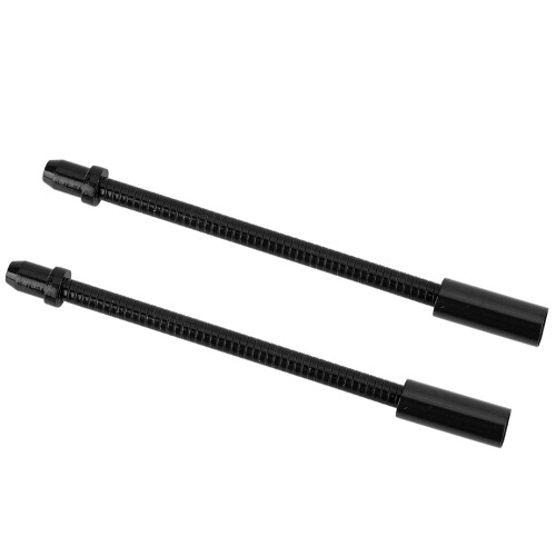 Durit de frein Soft V en acier inoxydable - 1 paire - Noir 1
