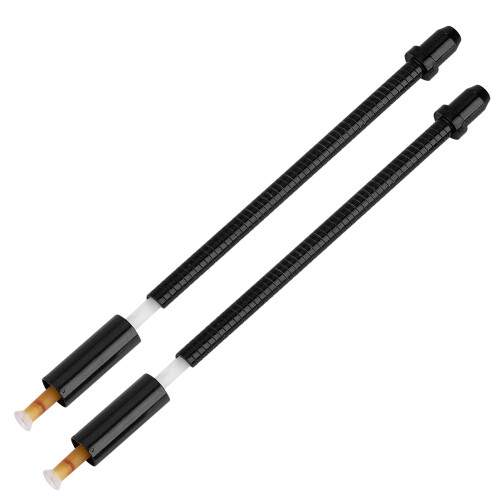 Durit de frein Soft V en acier inoxydable - 1 paire - Noir 2