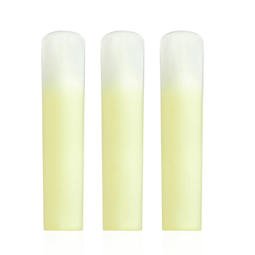 3 pezzi di ance per clarinetto 1,5/2,0/2,5 giallo 67mmx11,5mm 2