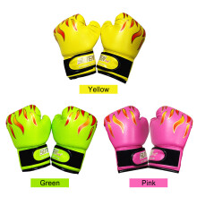 Guantoni da boxe per bambini 300 g 23x14 cm giallo