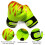 Guantoni da boxe per bambini 300 g 23x14 cm giallo 4