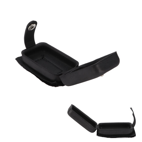 Portabatterie in PU per chitarra acustica, nero