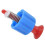 Vanne de décharge de pression PP 5cm pour 3L/5L/8L Rouge/Bleu 6
