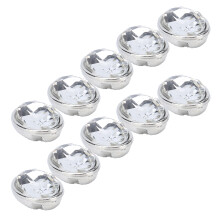 Strass à griffes 10x14 mm ovale blanc - Lot de 10 pièces