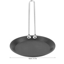 Mini padella in ghisa da 12 cm, 4,7 pollici, uovo poché