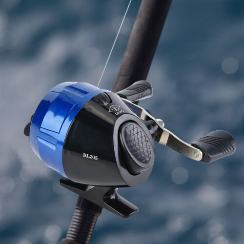 Moulinet casting-spinning bleu 3,5/90 m 106,8 cm