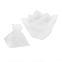 2 pezzi stampi in silicone a forma di rombo quadrangolare per resina epossidica fai-da-te