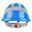 Casque de sécurité ABS 28x22x14 cm, bleu, réfléchissant 6
