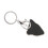 Porte-clés tête de léopard strass pendentif argent 5