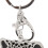 Porte-clés tête de léopard strass pendentif argent 3