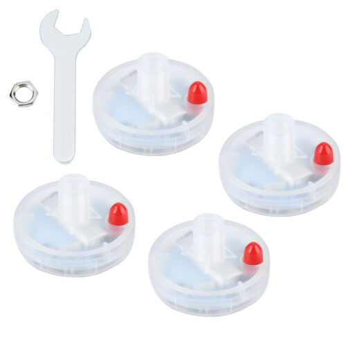 4 pezzi di tappi LED solari per ruote per auto/bici 1